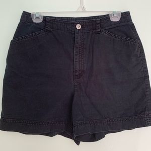 Liz Claiborne Faded Black Shorts